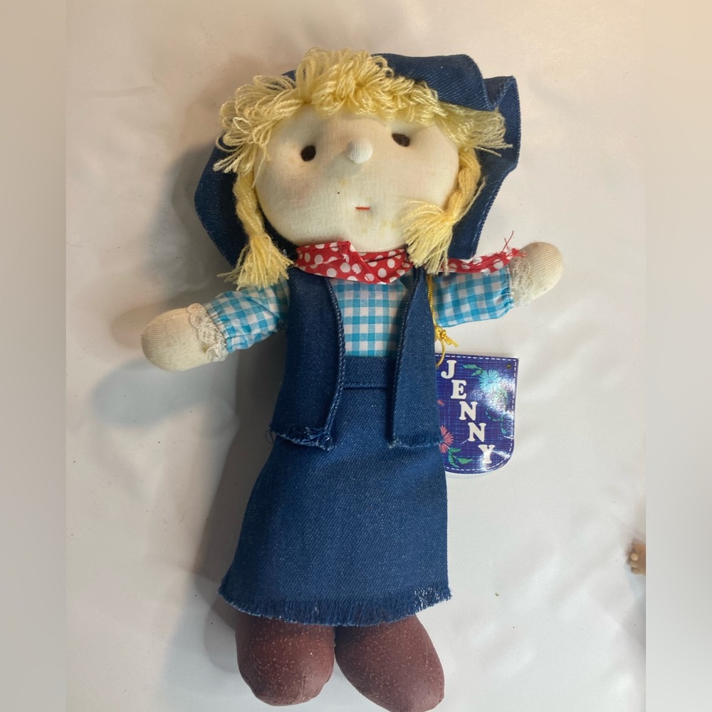 Russ Berrie country vintage girl plush doll 10” NWT